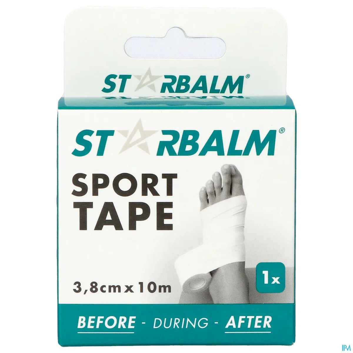 Star Balm Sport Tape 3,8 cm x 10 m Wit