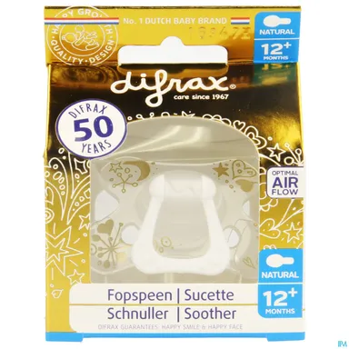 Difrax Fopspeen +12m Natural Gold