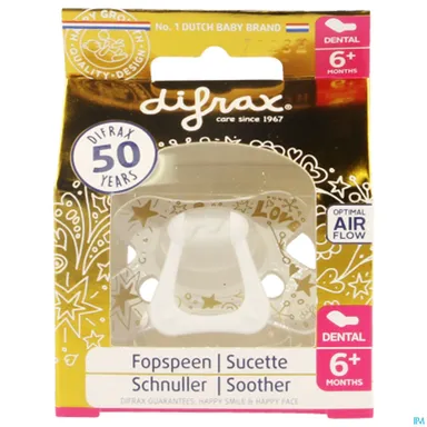 Difrax Fopspeen 6+m Dental Gold