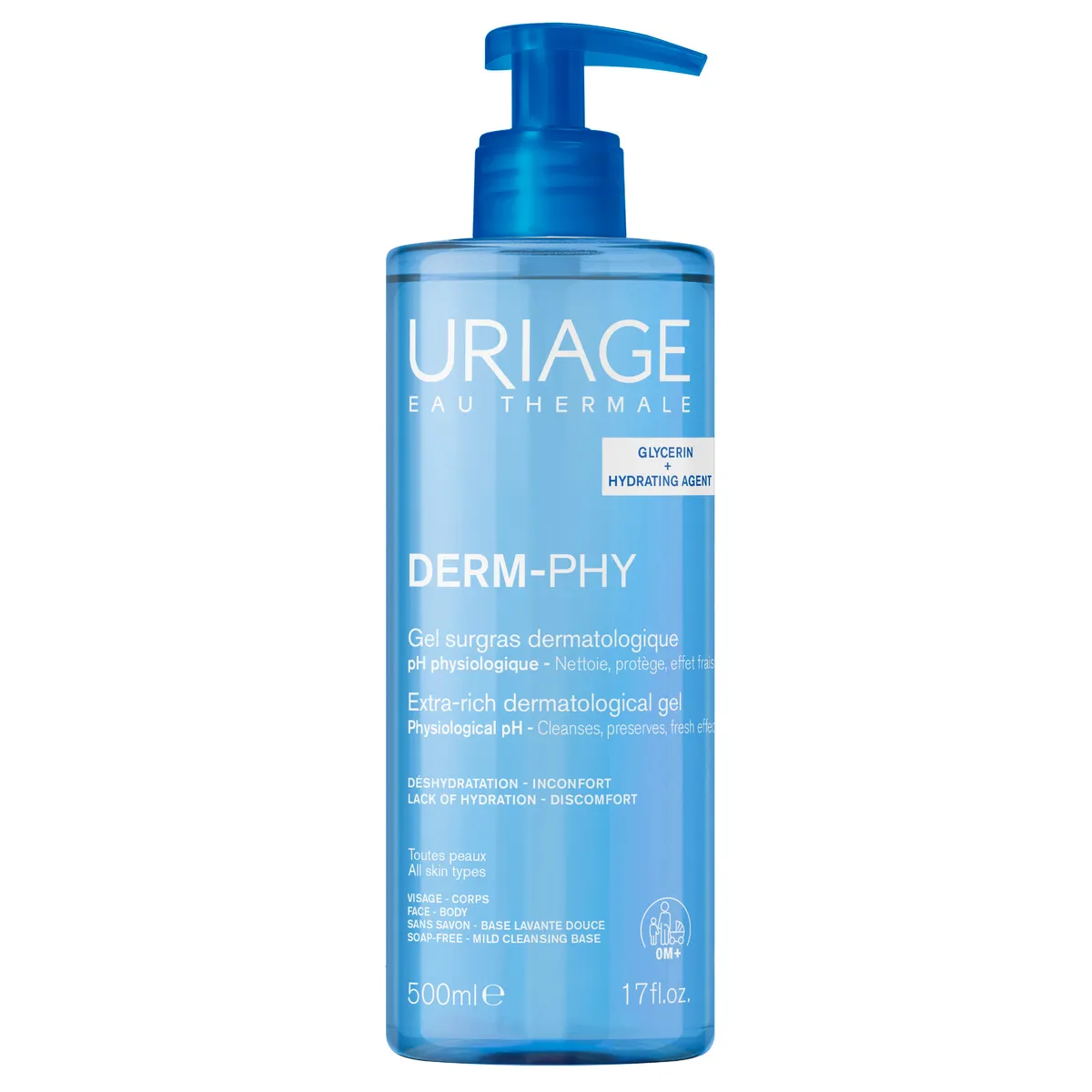 Uriage Overvette Dermatologische Reinigingsgel 500 ml