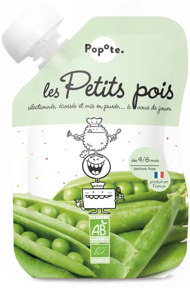 Popote Knijpfles Erwten 120 g