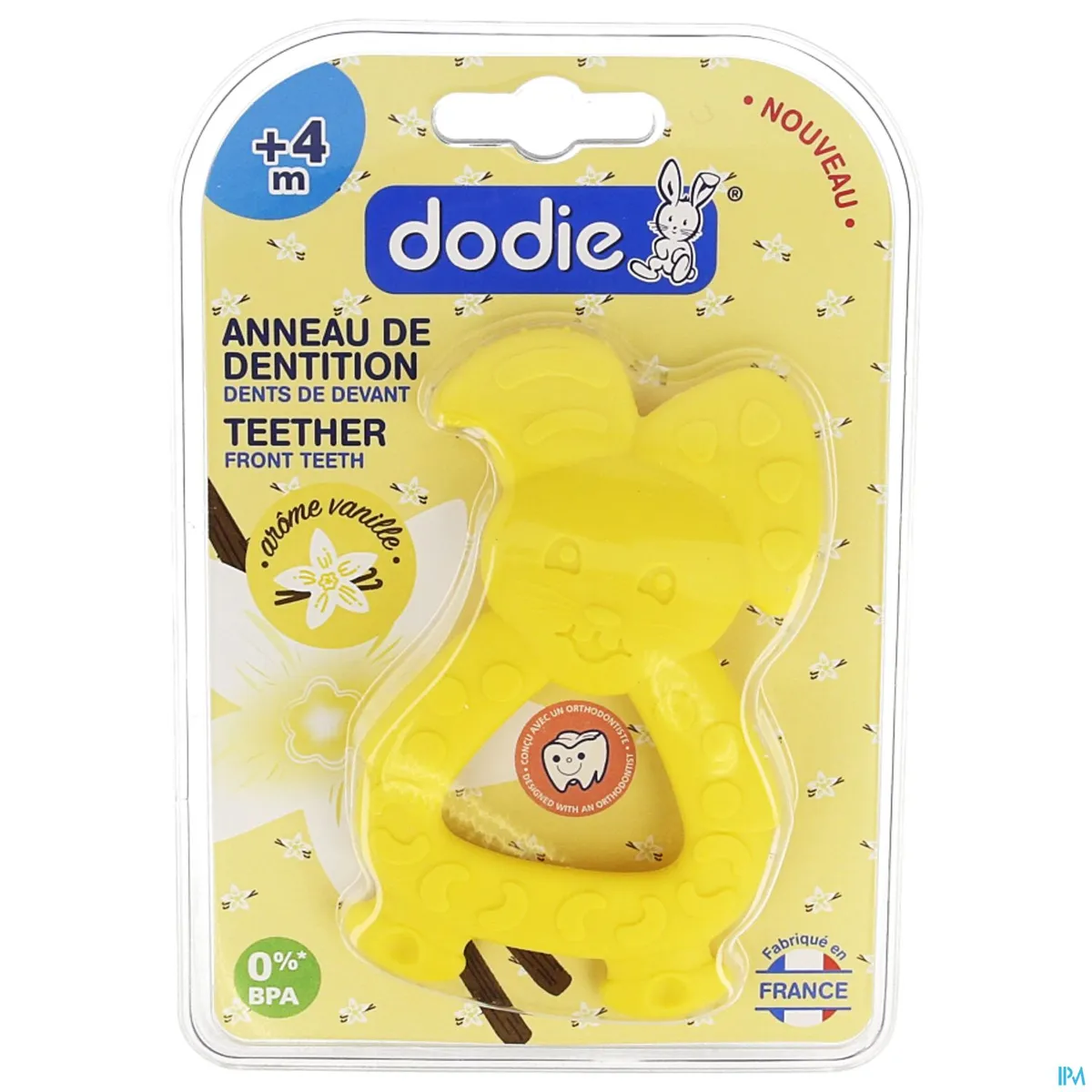 Dodie Bijtring Geel Konijn