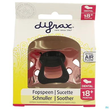 Difrax Fopspeen in silicone Extra Forte girl +18 Maanden