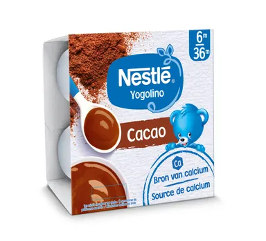 NESTLÉ Yogolino Cacao Melkdessert Baby 6+ Maanden 4x100g