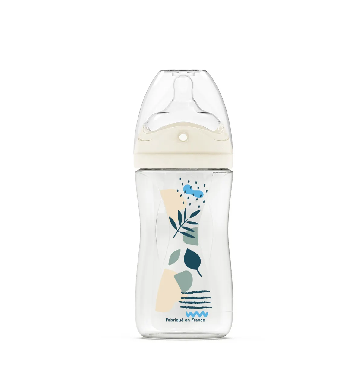 Dodie Antikoliek Zuigfles Teat&Ring Blauw +3 M 150 ml