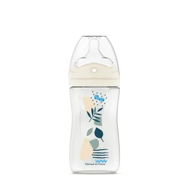 Dodie Antikoliek Zuigfles Teat&Ring Blauw +3 M 150 ml