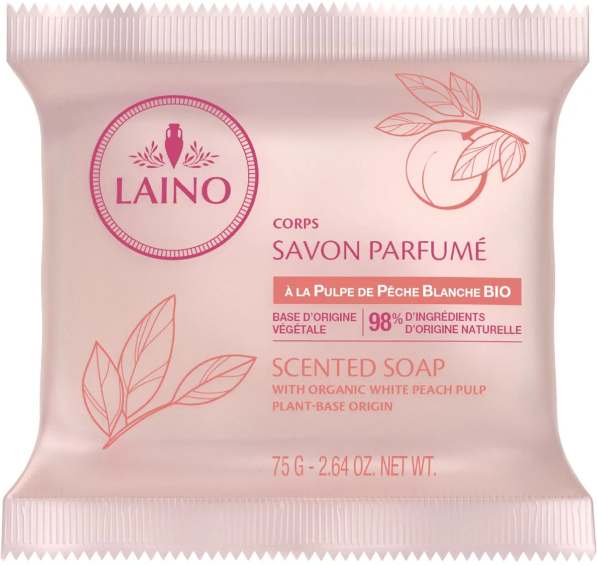 Laino Savon Parfumé Pêche Blanche 75g
