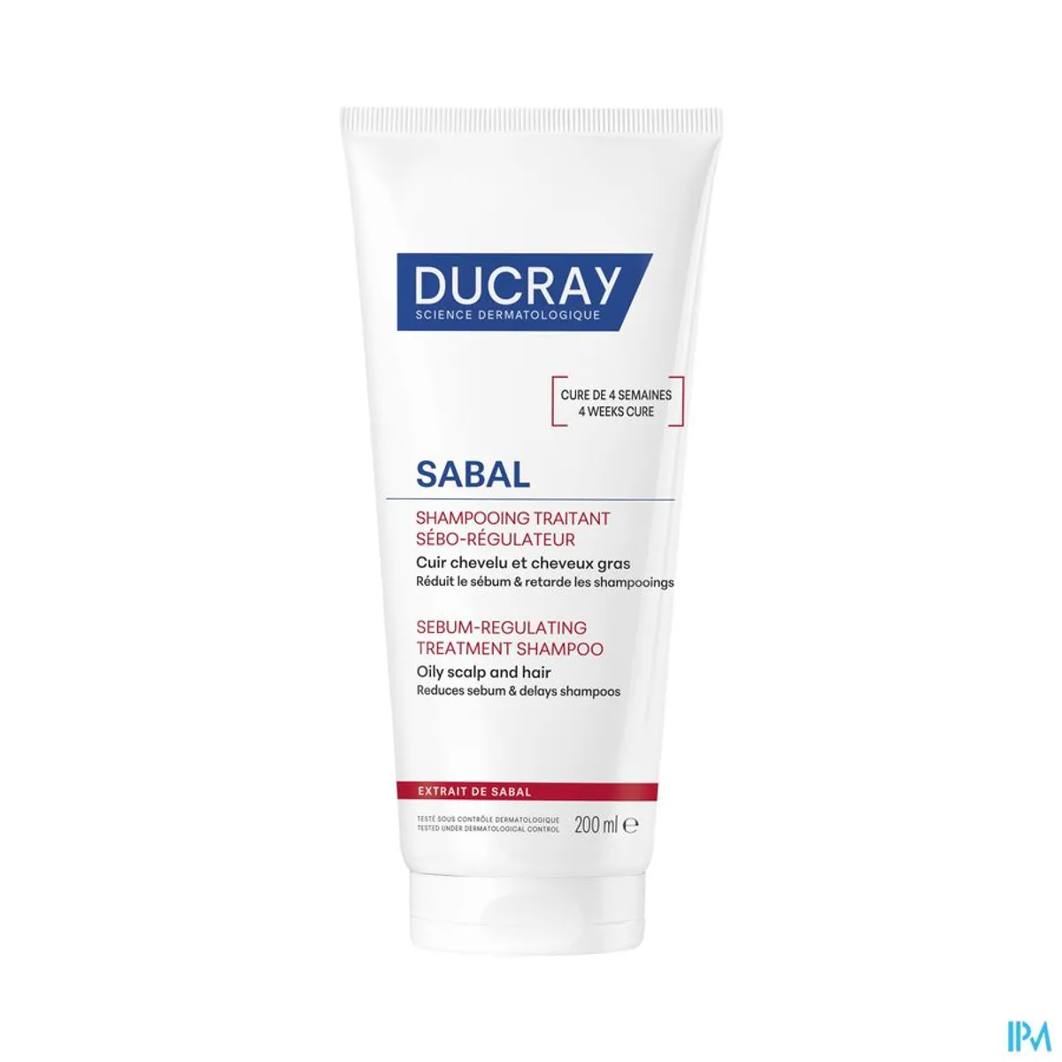 Ducray Sabal Shampooing Traitant Sébo-Régulateur Cuir Chevelu Gras 200Ml