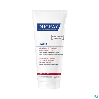 Ducray Sabal Talgregulerende Verzorgende Shampoo Vet Haar 200Ml