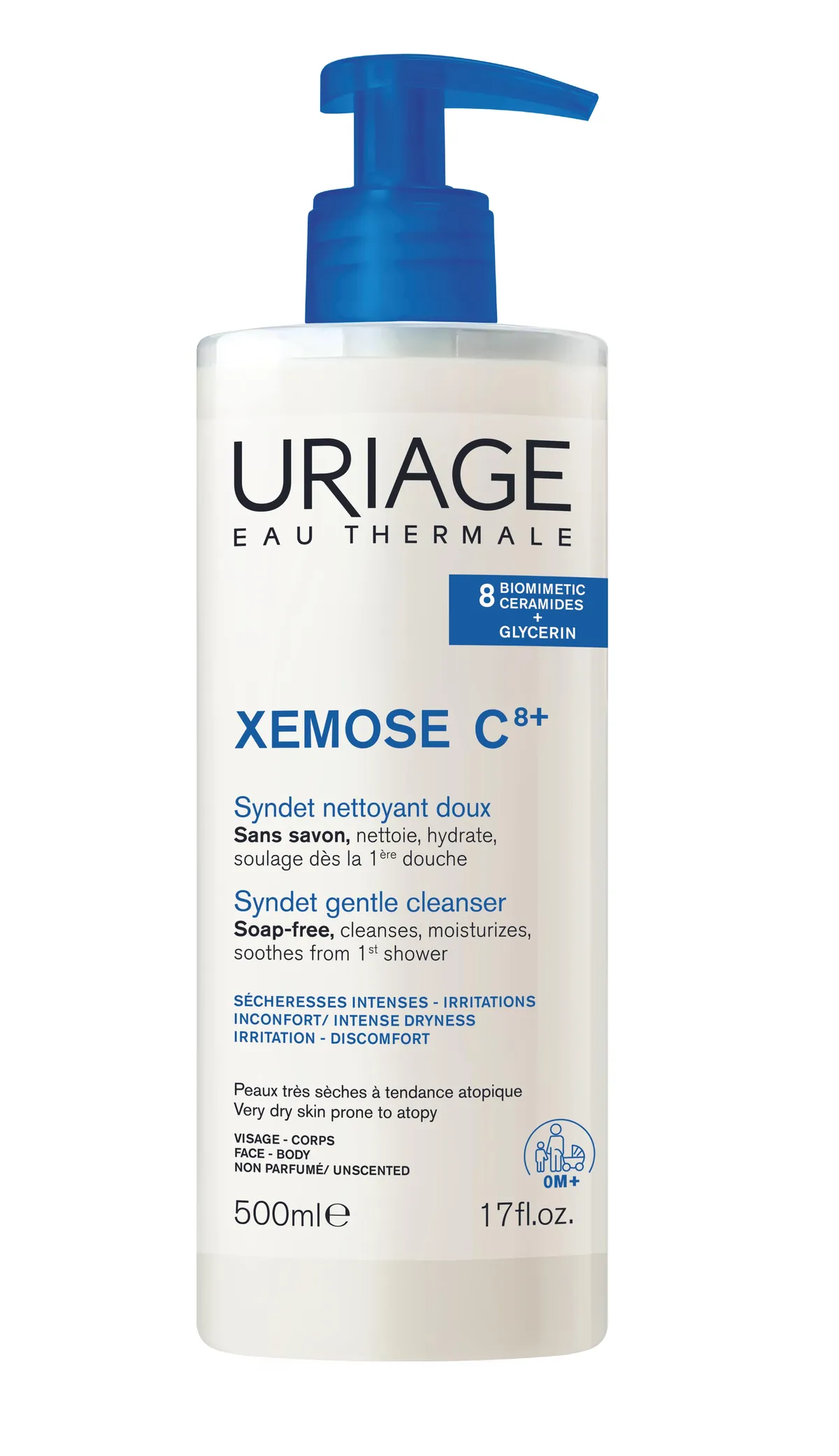Uriage Xemose C8+ Syndet Nettoyant Doux 500ml
