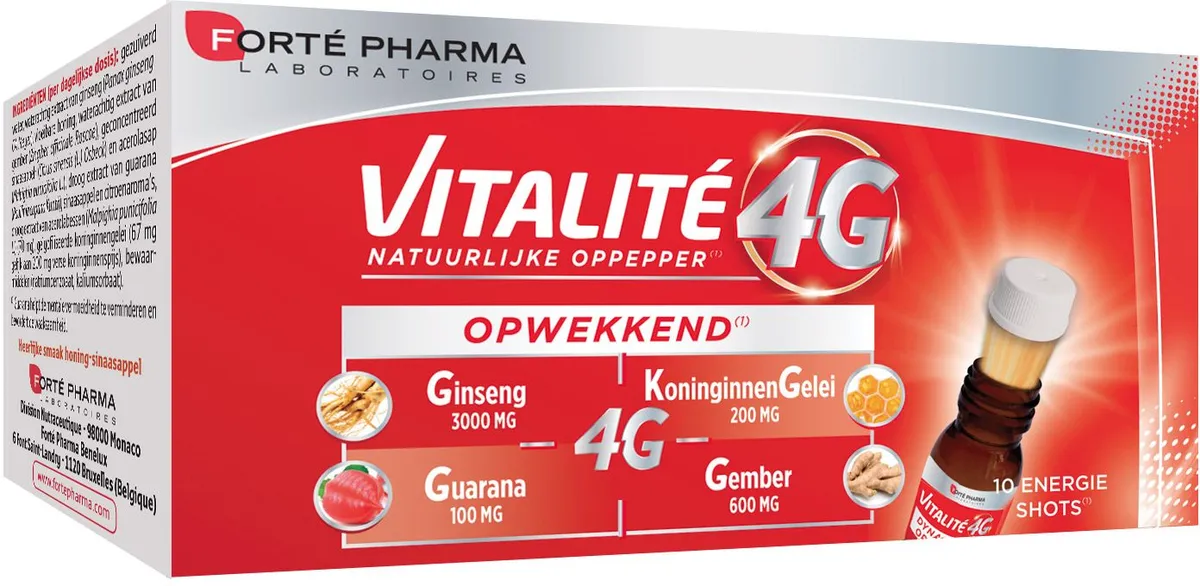 Forté Pharma Vitalité 4G Stimulerend 10 Energieshots
