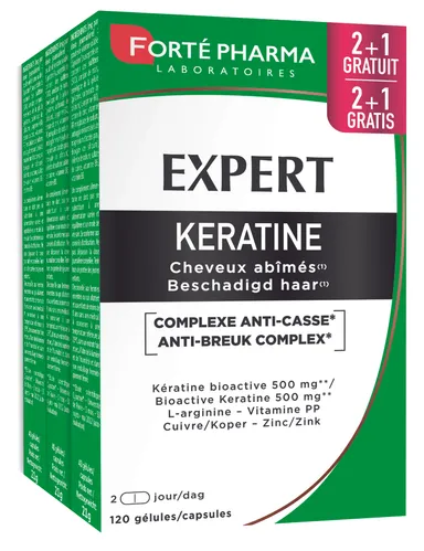 Forté Pharma Expert Keratine 3 x 40 Gélules (2 + 1 gratuit)