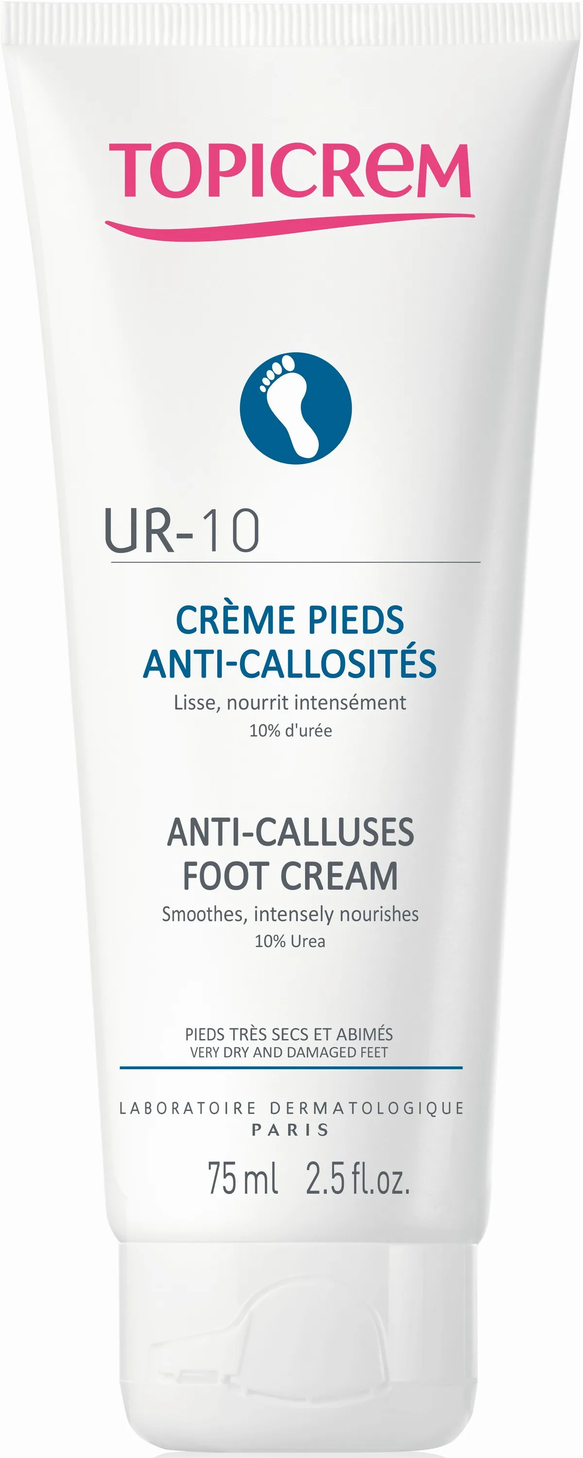 Topicrem UR-10 Crème Pieds Anti-Callosités 75ml
