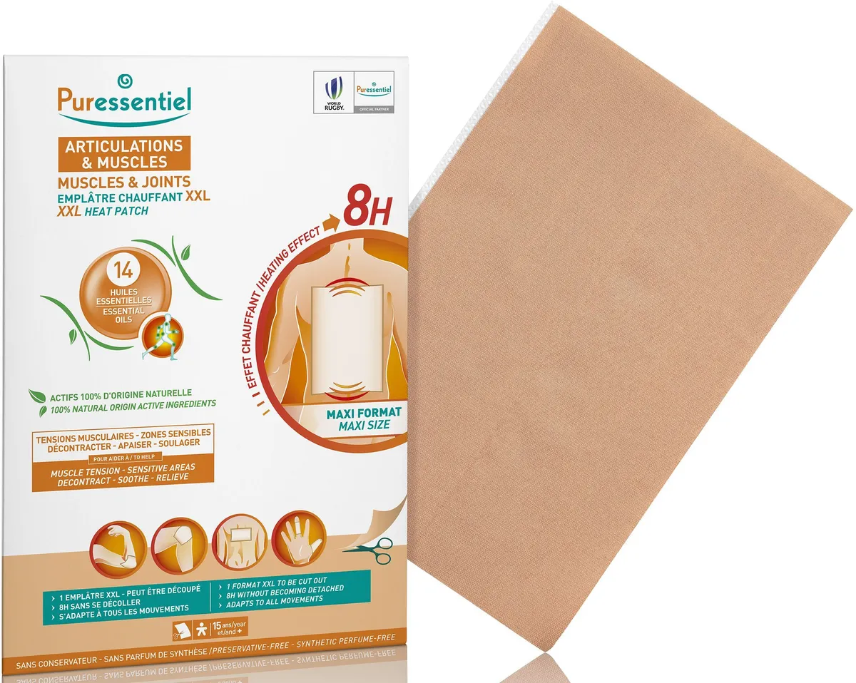 Puressentiel Articulations et Muscles Patch Chauffant XXL