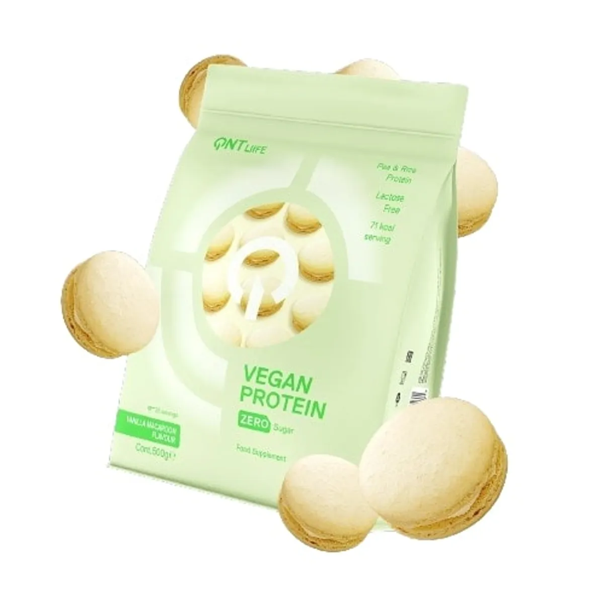 QNT Vegan Protein Vanilla Macaroon 500g