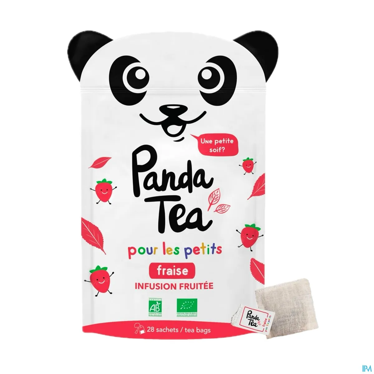 Panda Tea Infusion Kids Aardbei 28 Zakjes