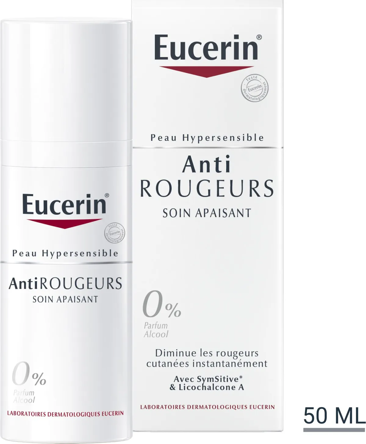 Eucerin Anti-Rougeurs Soin Apaisant Peau Hypersensible avec pompe 50ml