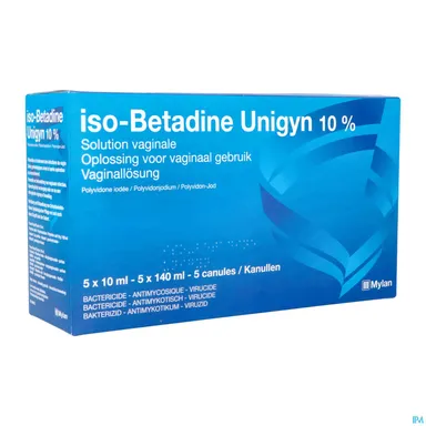 ISO BETADINE UNIGY 10% OPL VAGINAAL FL 5X10ML NF