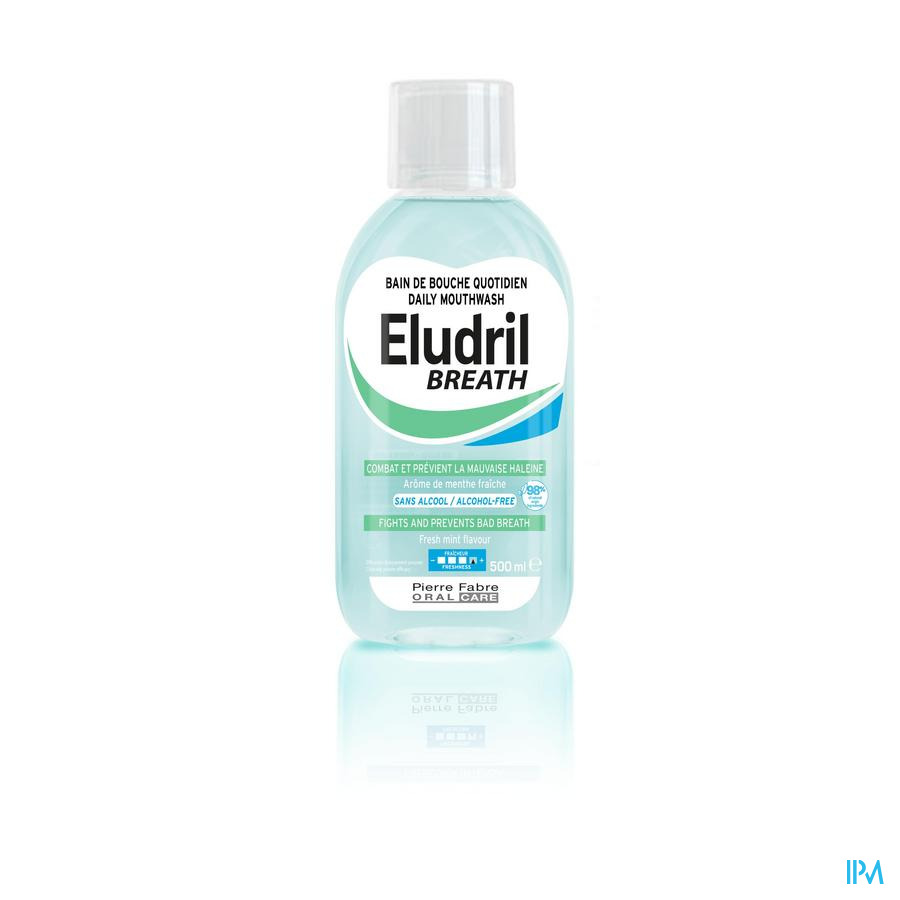 Oral Care Eludril Breath, Dagelijkse Mondspoeling Slechte Adem 500Ml - ELUDRIL