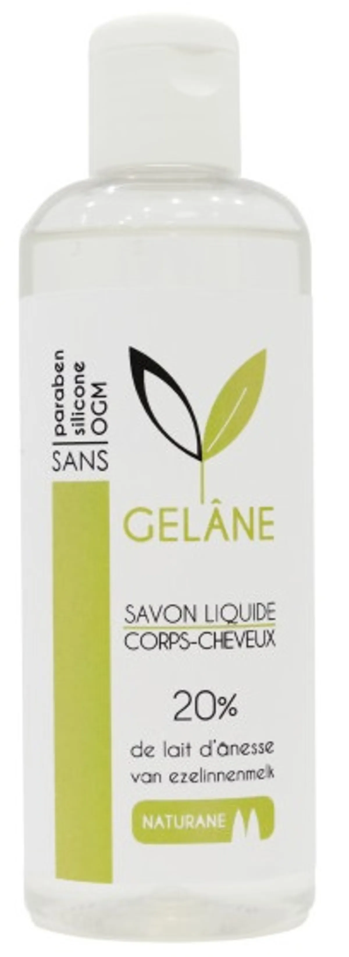 Naturane Gelane Vloeibare Zeep Lichaam Haar 200ml (20% ezelinnenmelk)