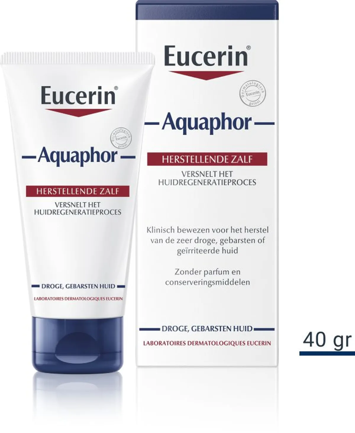 Eucerin Aquaphor Herstellende Zalf voor Droge en Gescheurde Huid Tube 40g
