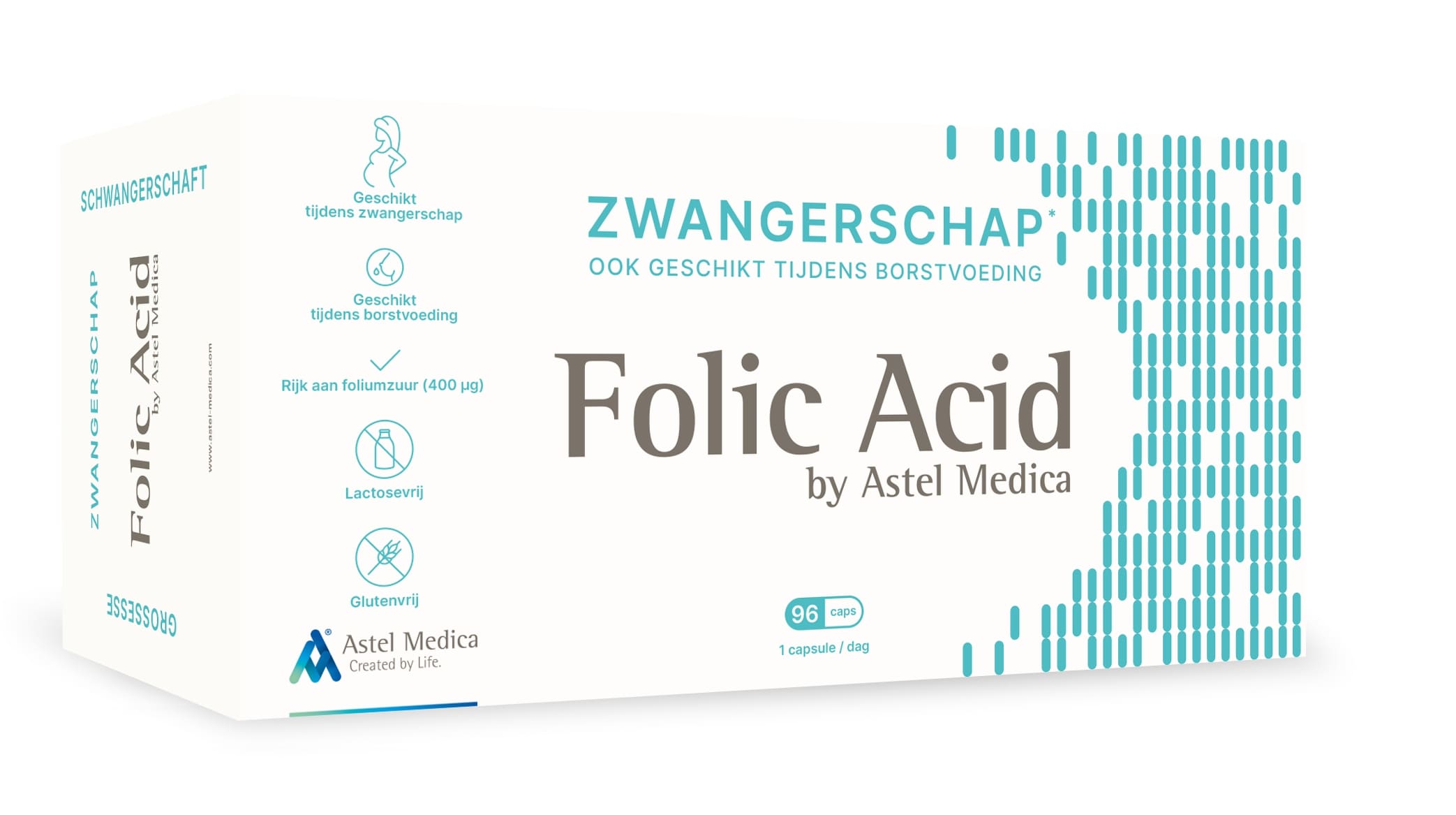 Astel Medica Foliumzuur 96 Capsules - Astel Medica