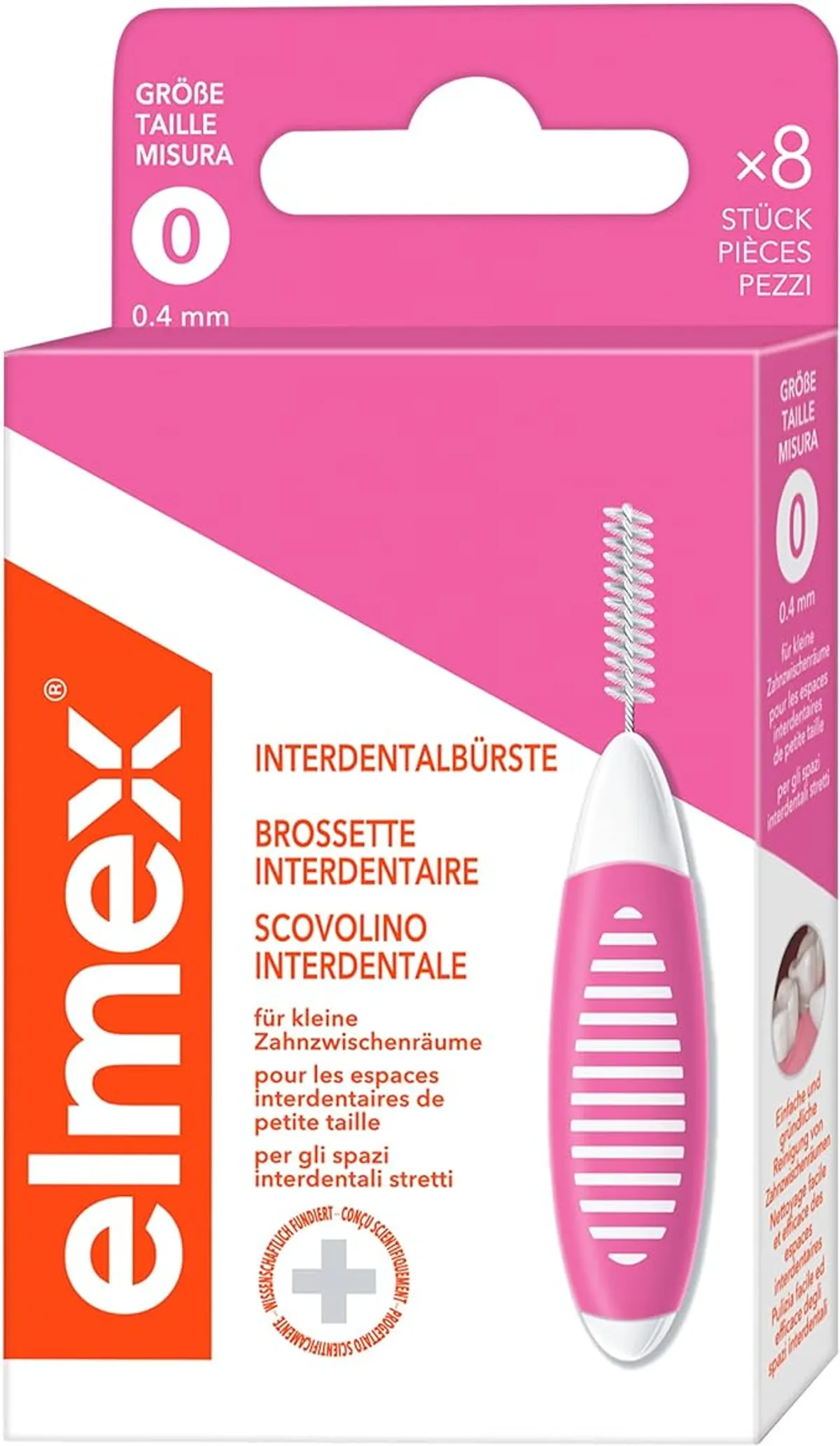 Elmex Interdental Brush Maat 0 8 Stuks