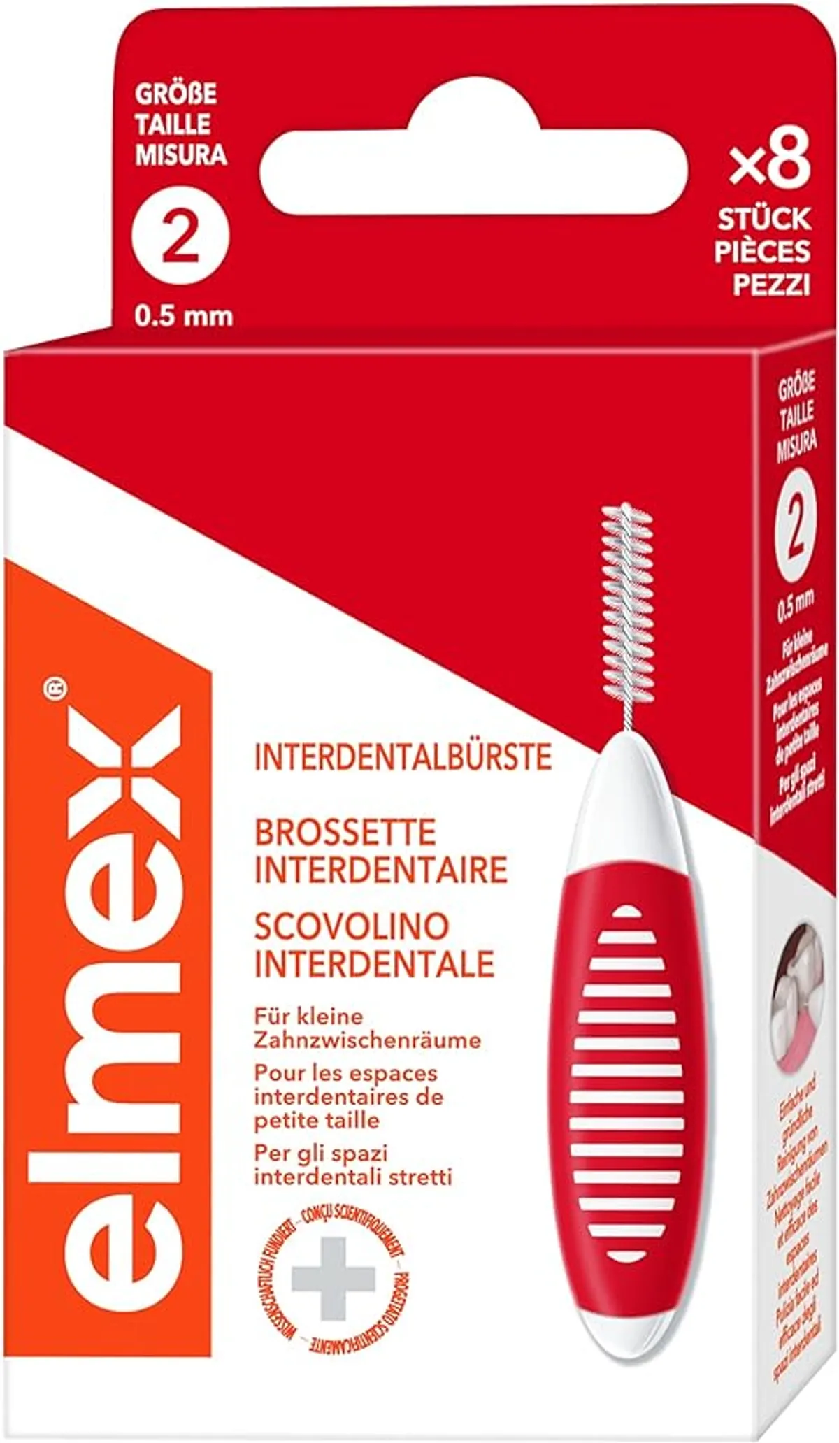 Elmex Interdental Brush Maat 2 8 Stuks