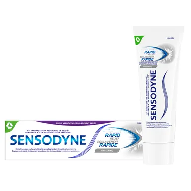 Sensodyne Rapid Relief Whitening Dentifrice 75ml