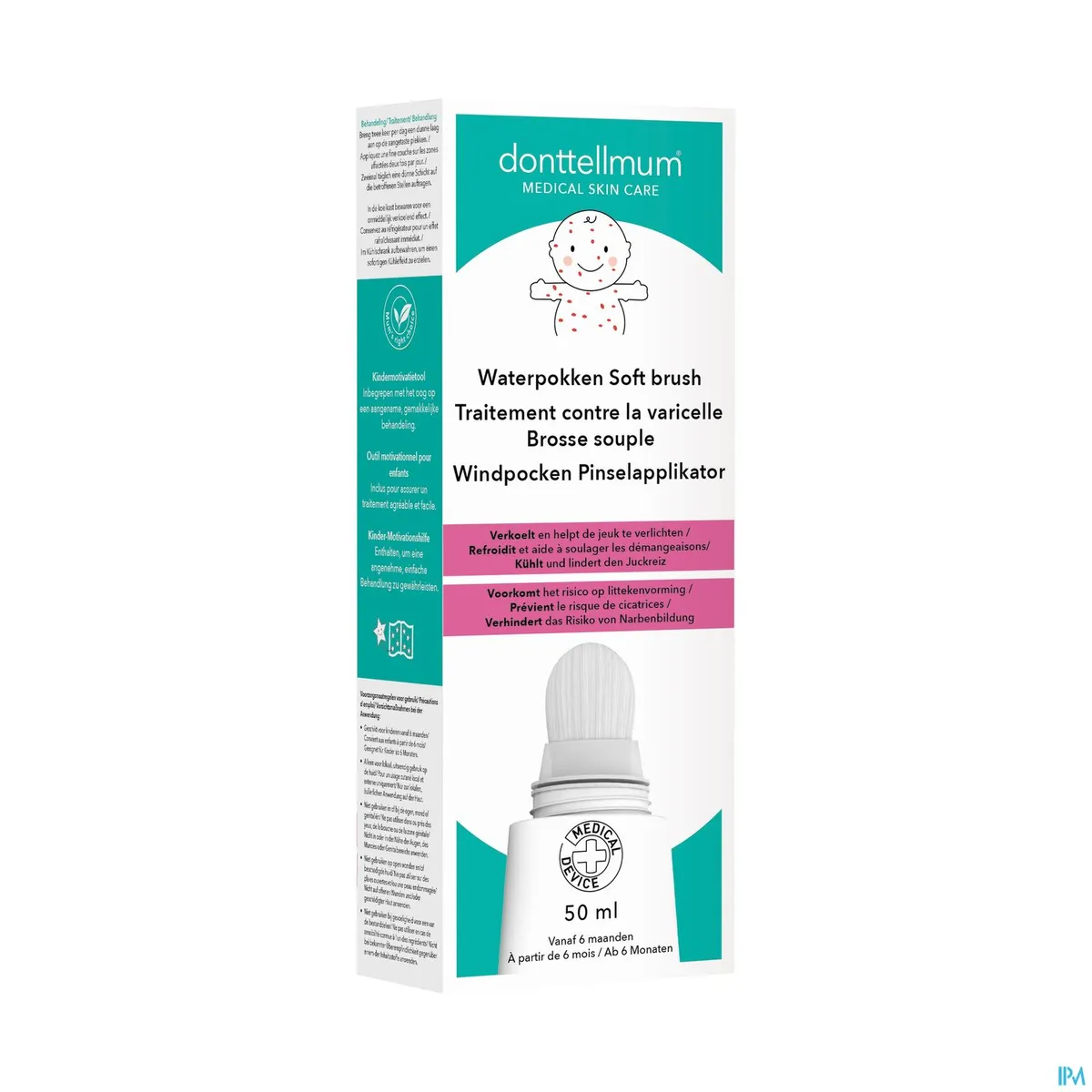 Donttellmum Waterpokkenbehandeling Zachte Borstel 50 ml