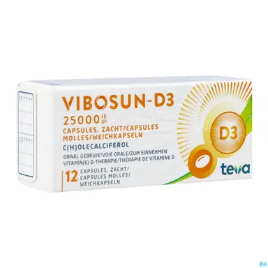VIBOSUN-D3 25000IE ZACHTE CAPS 12