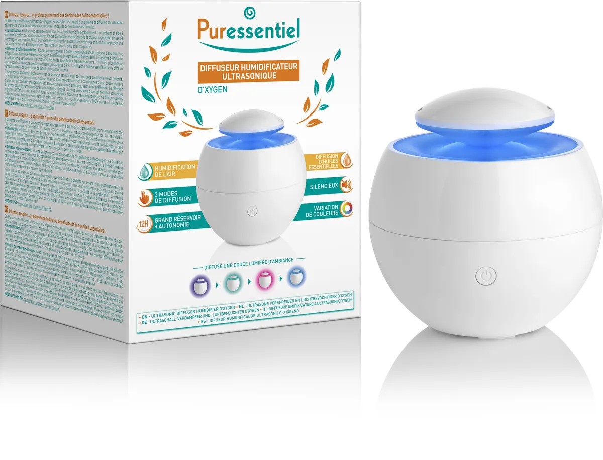Puressentiel Diffuseur Humidificateur Ultrasonique Oxygene