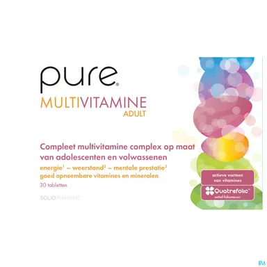 Pure Multivitamine Volwassene 30 Tabletten