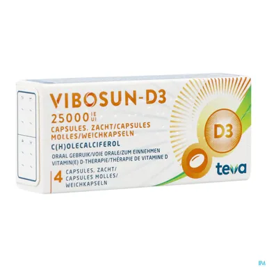 Vibosun-D3 25000 Ui 4 Capsules