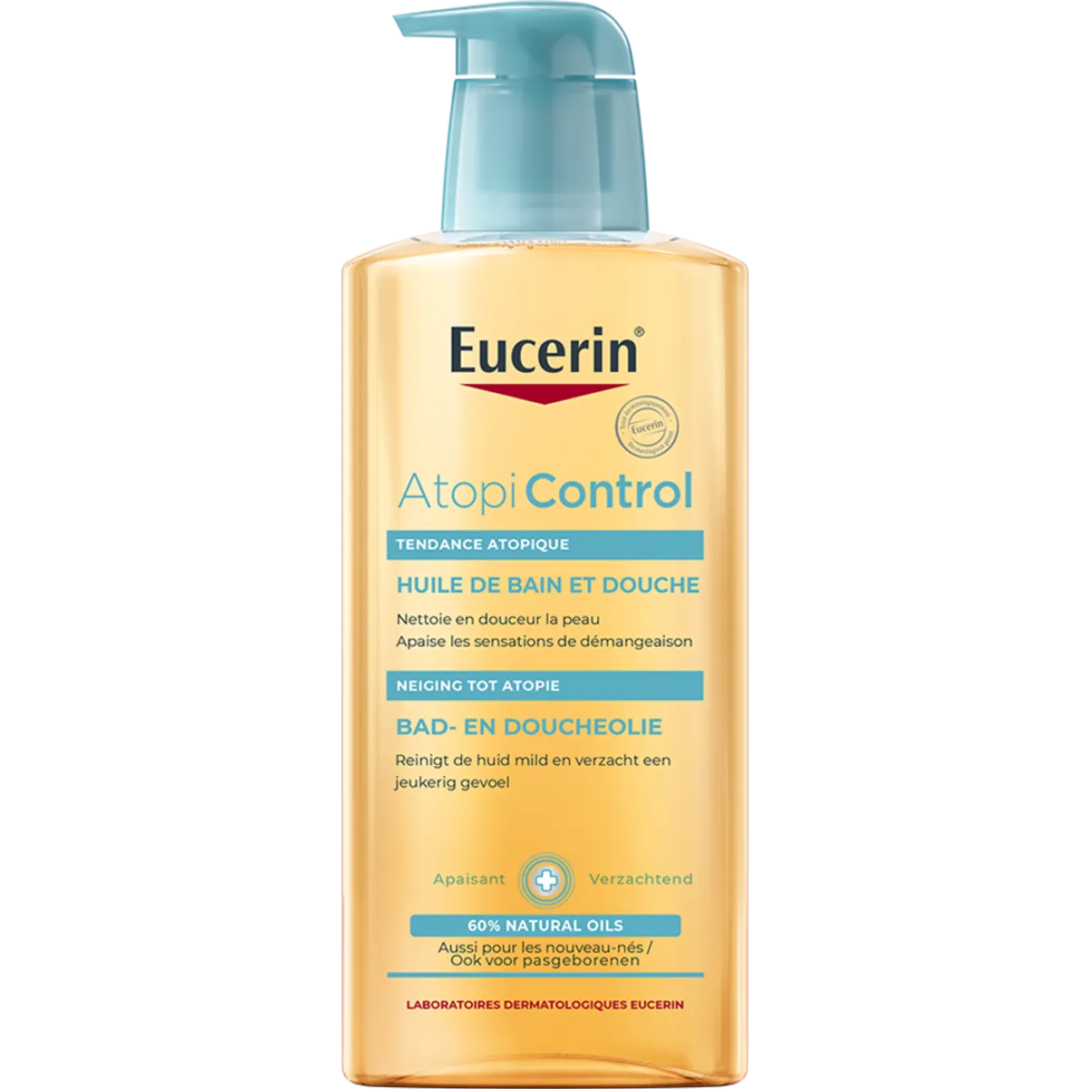 Eucerin AtopiControl Huile de Bain et Douche Peau Très Sèche à tendance Atopique avec pompe 400ml