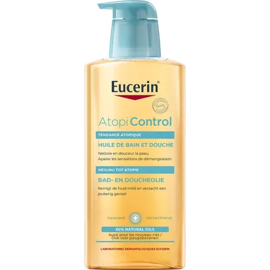 Eucerin AtopiControl Huile de Bain et Douche Peau Très Sèche à tendance Atopique avec pompe 400ml