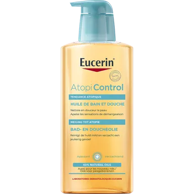 Eucerin AtopiControl Bad- en Doucheolie Zeer Droge Huid met neiging tot Atopie met pomp 400ml