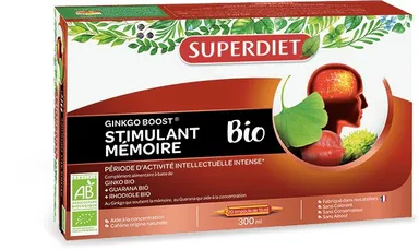 SuperDiet Ginkgo Boost Bio 20 Ampoules x 15ml
