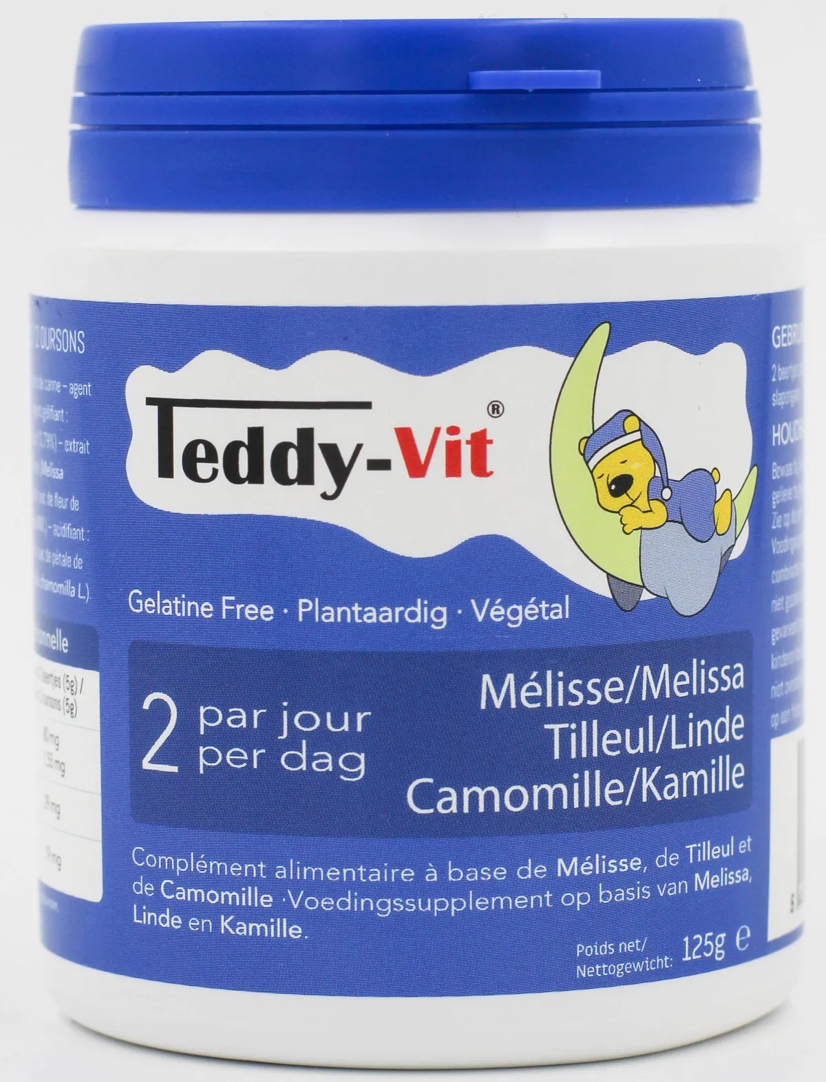 Teddy Vit (Mélisse+Tilleul+Camomille) 50 Gommes Ours