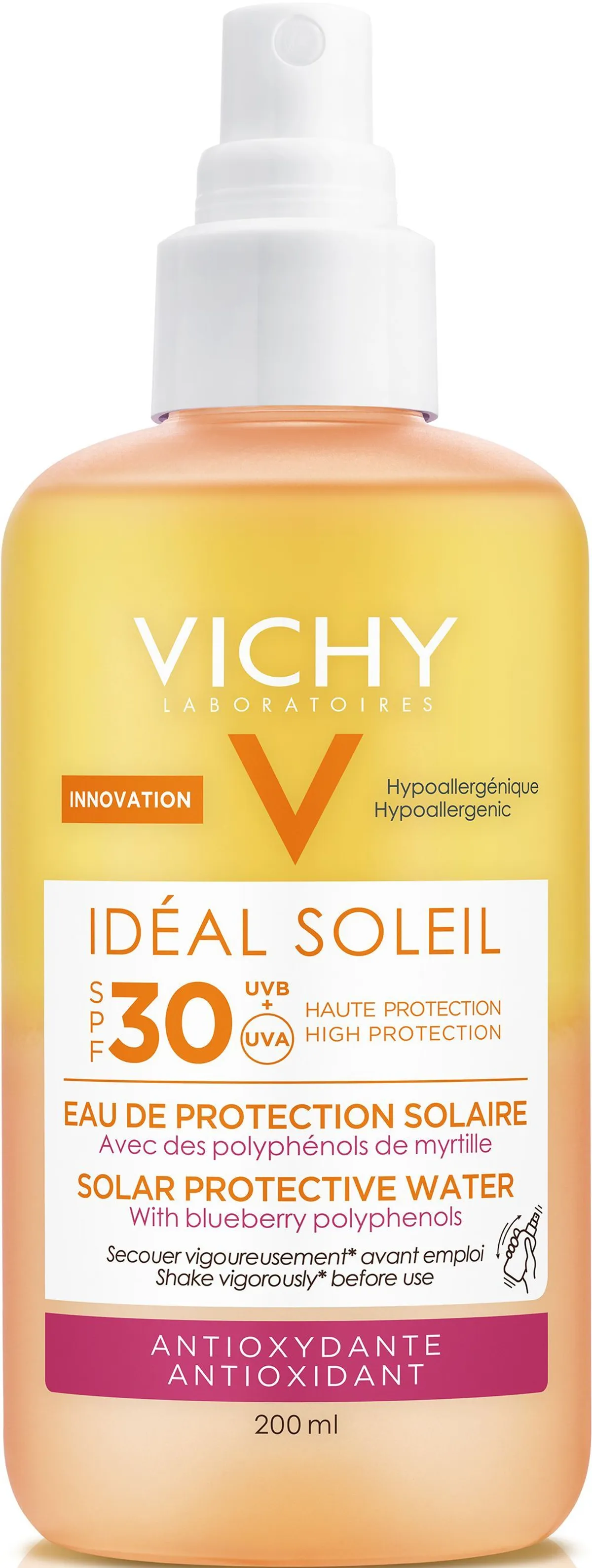 Vichy Idéal Soleil Eau de Protection Antioxydante IP30 200ml