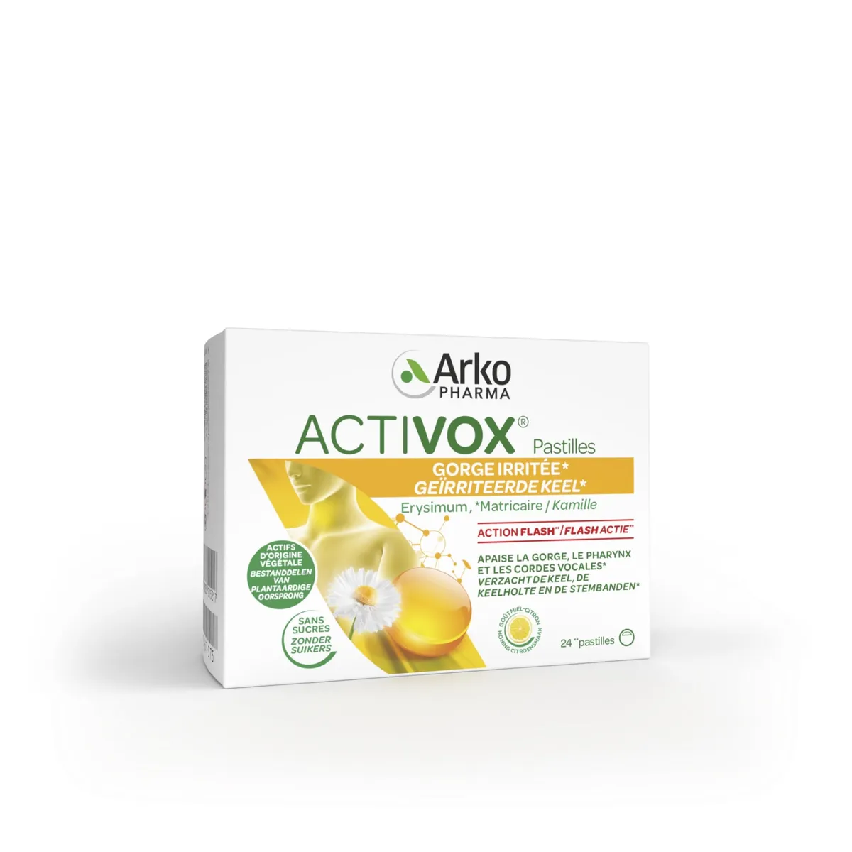 Activox Pastilles Adoucissantes Miel Citron 24