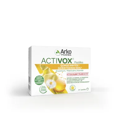 Activox Pastilles Adoucissantes Miel Citron 24