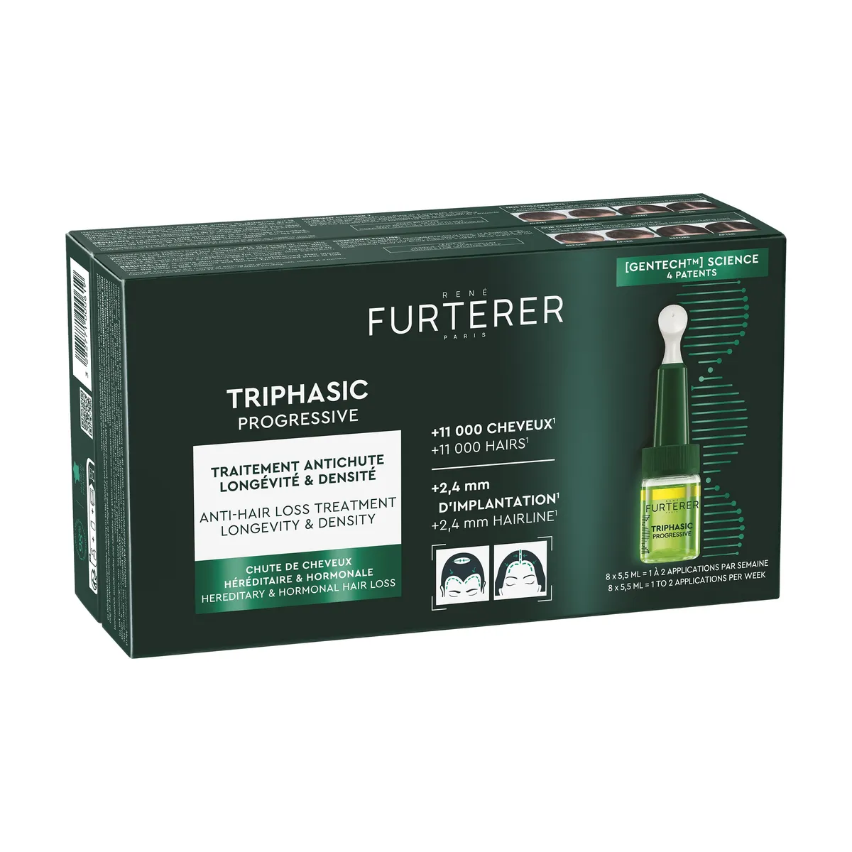 René Furterer Triphasic Behandeling Progressive Haaruitval 8x5,5ml
