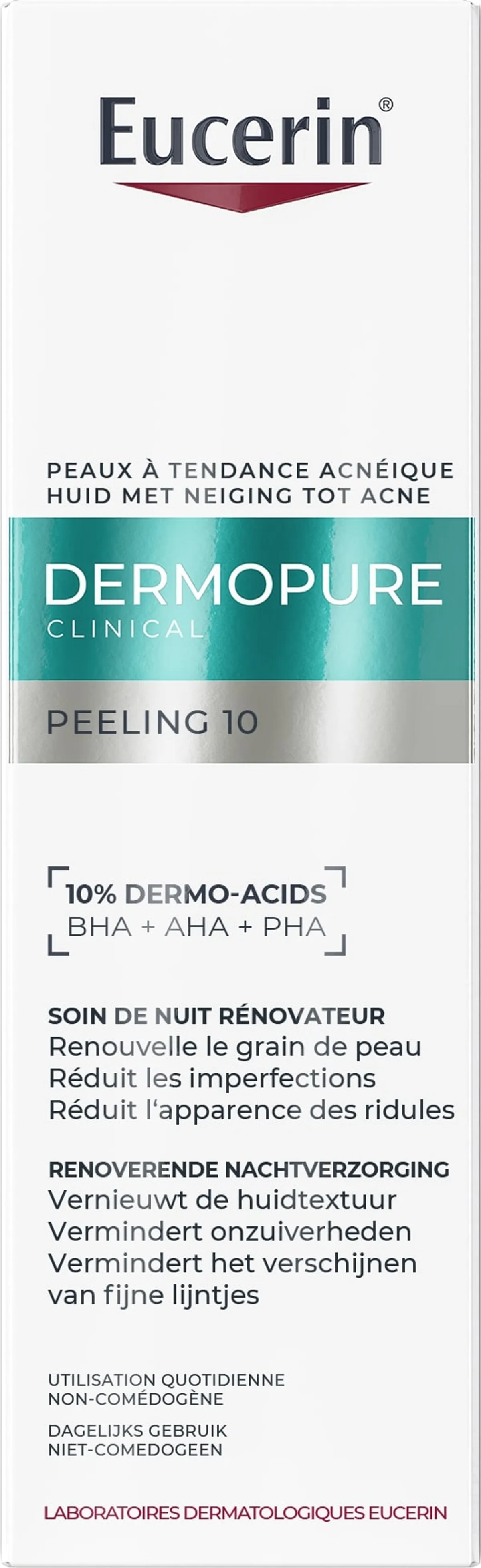 Eucerin DermoPure Clinical Peeling 10 Soin de Nuit 40ml