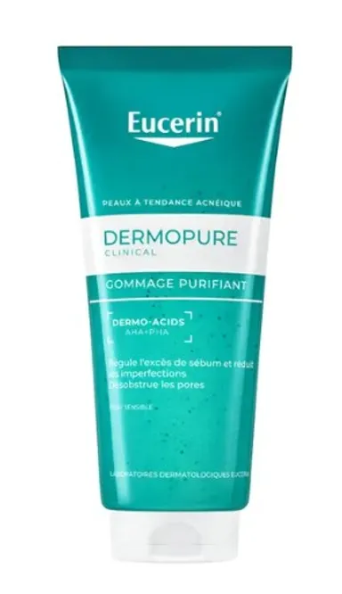 Eucerin DermoPure Gommage Acné Peau à Imperfections Tube 100ml