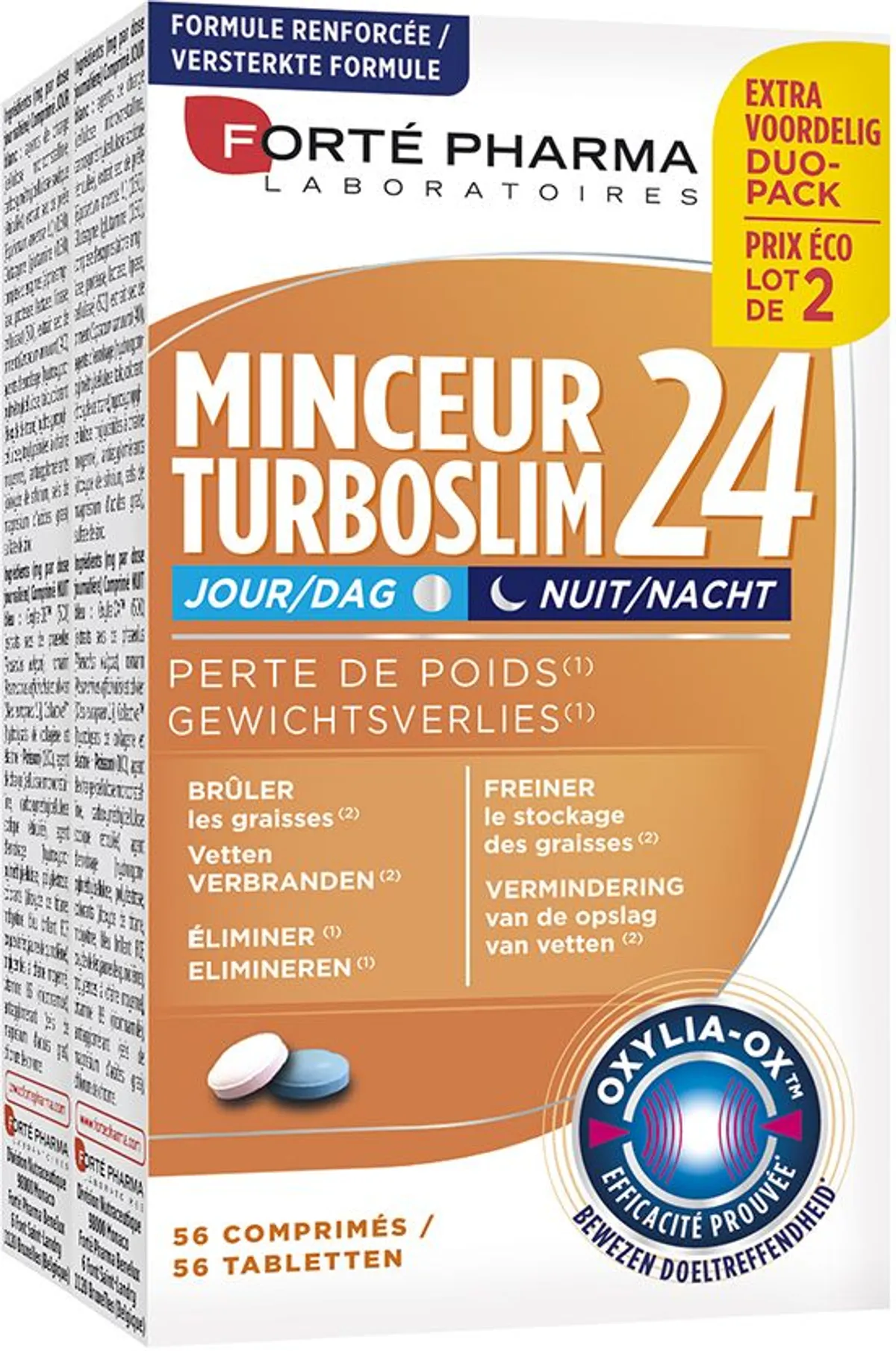 Minceur Turboslim 24 Jour et Nuit Duopack 2x28 Comprimés