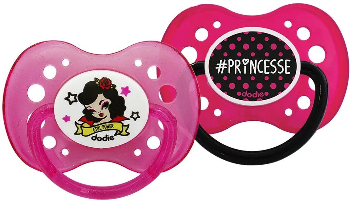 Dodie Sucette Anatomique Duo Girly (+ 18 mois)