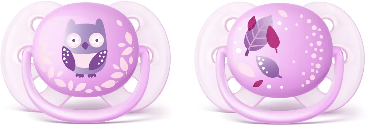 Philips Avent Sucette Soft Deco +0m Girl2