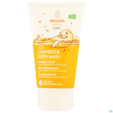 Weleda Kids Shampoo & Bodywash 2-in-1 Heerlijke Sinaasappel 150ml