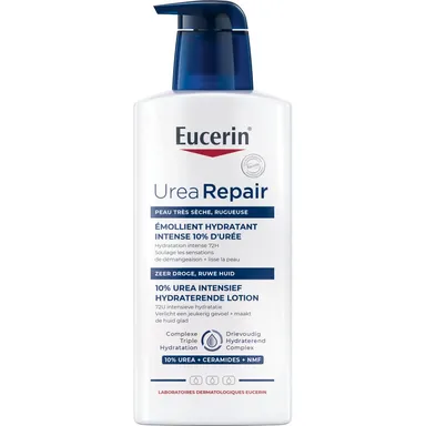 Eucerin UreaRepair Émollient 10% d'Urée Peau Très Sèche et Rugueuse avec pompe 400 ml